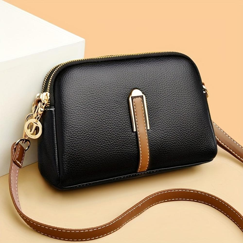 Mila Litchi Embossed Crossbody Bag (BUY 1 GET 1 FREE)
