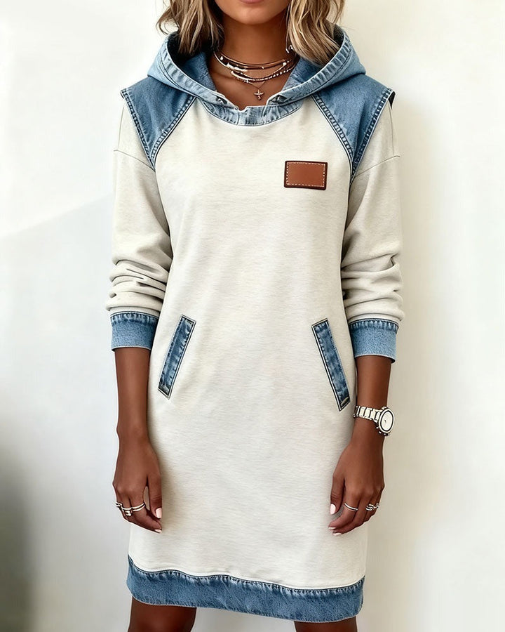 Emily - Denim dress with hood