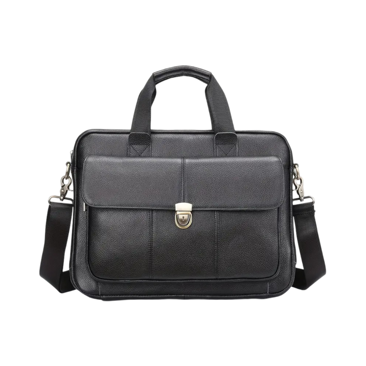 Wyatt | Heritage Leather Briefcase with Secure Lock Flap