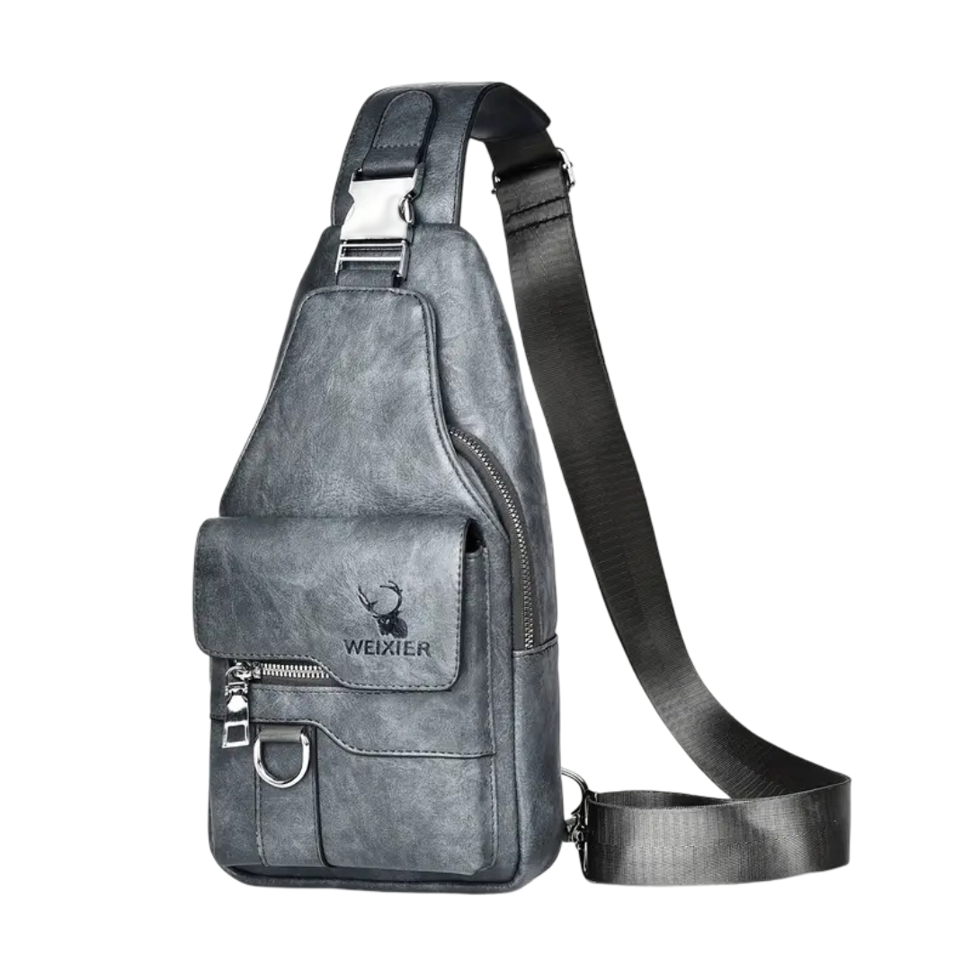 Daxton | Vertical Sling Bag with Secure Flap & Zips