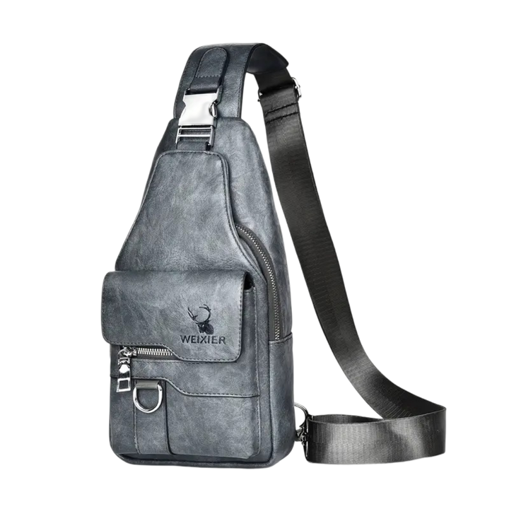 Daxton | Vertical Sling Bag with Secure Flap & Zips