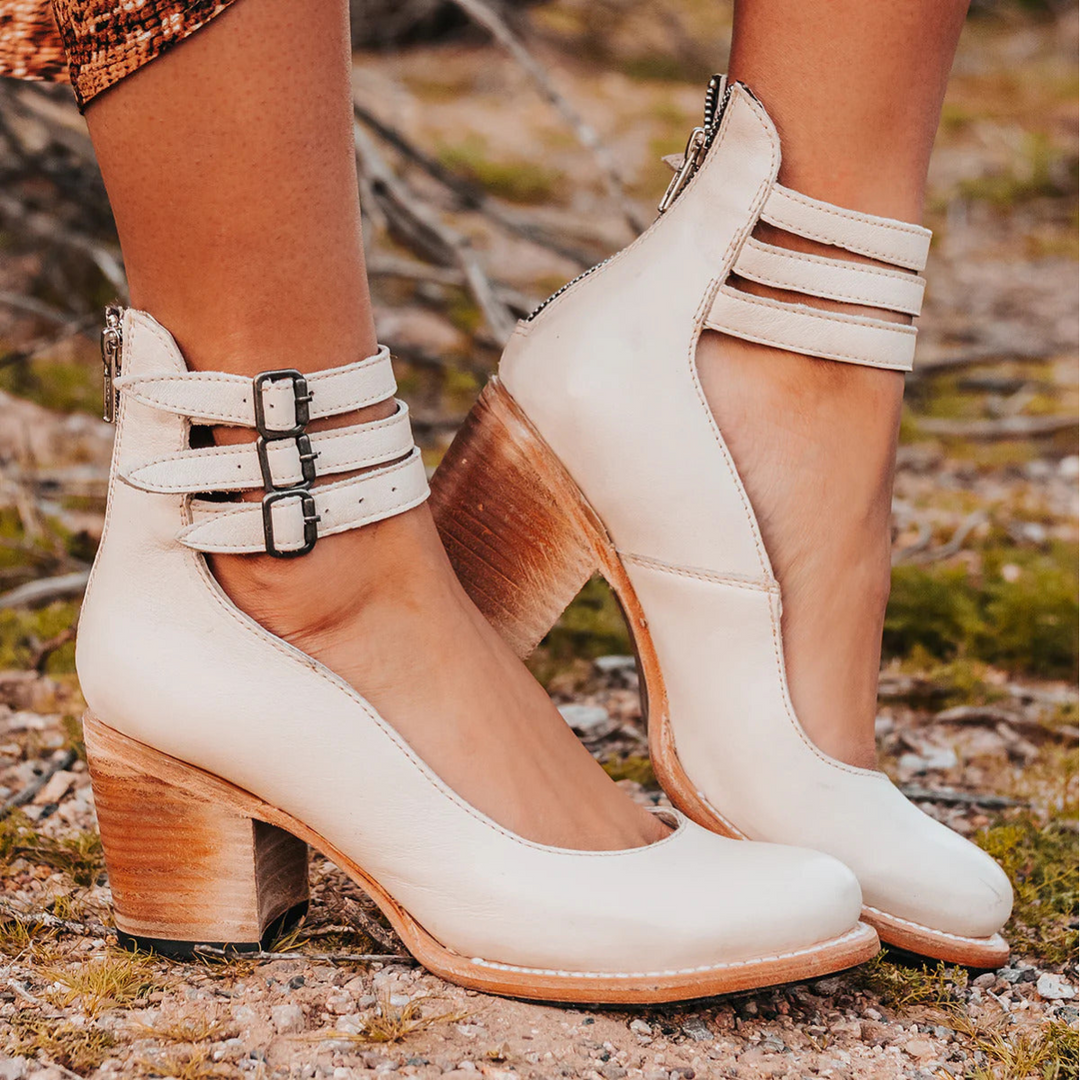 Ginevra  | Multiple-strap high heels with thick heel