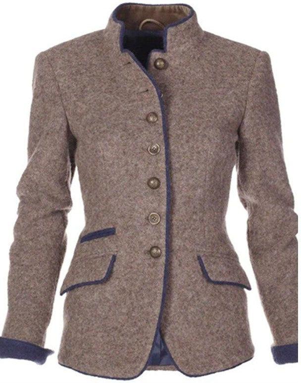 Valeria | Elegant cardigan with a high collar
