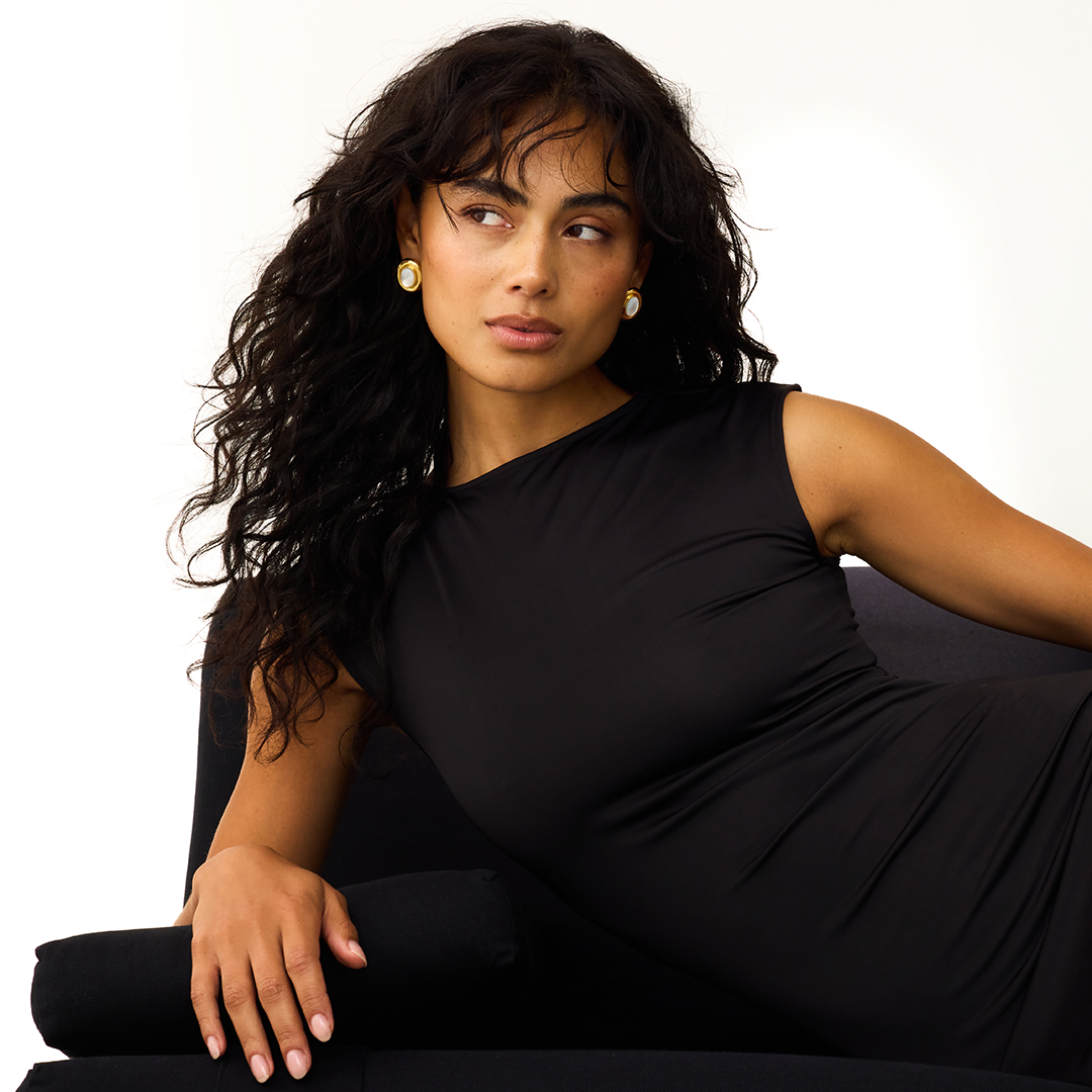 Giselle Pearl Earrings | Gold