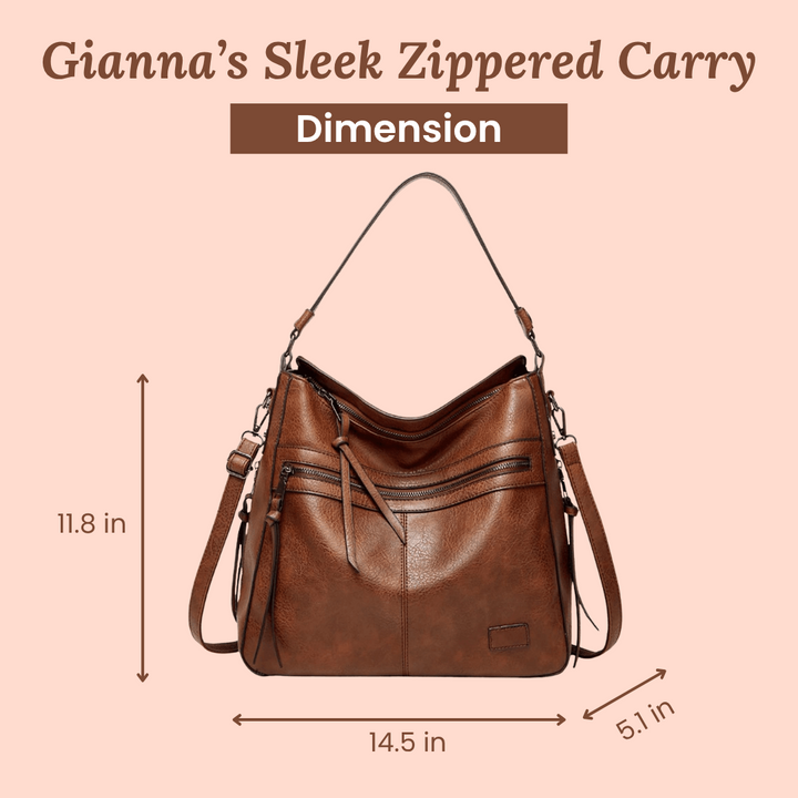 Gianna’s Sleek Zippered Carry | Shoulder Bag