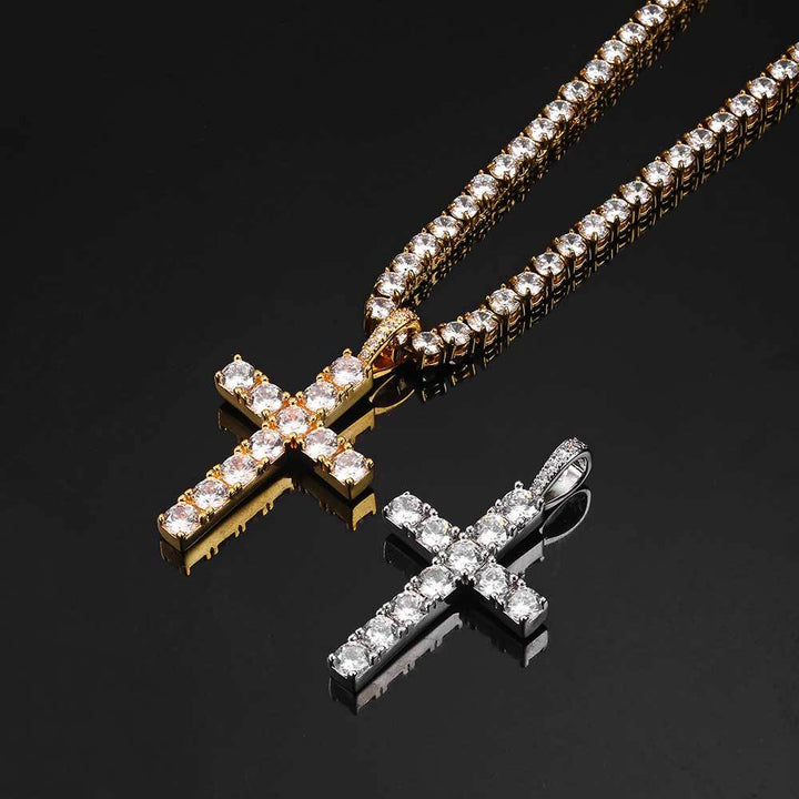 Cross necklace | Gold