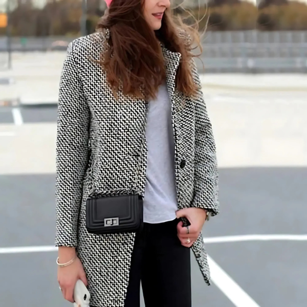 CHELSEA™ | Long Plaid Coat