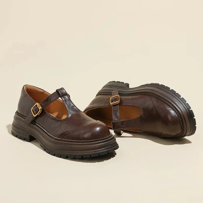 Mary Janes - Elegant Leather Shoe