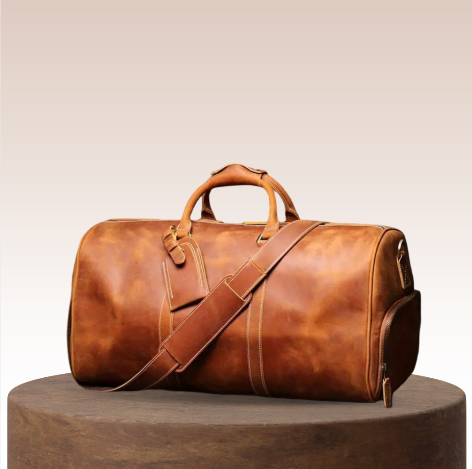 Montgomery | Genuine Top-Layer Cowhide Duffel Crossbody Bag