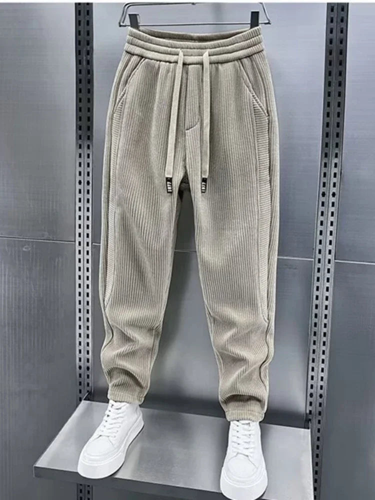 Erick | Modern Style Ribbed Trousers
