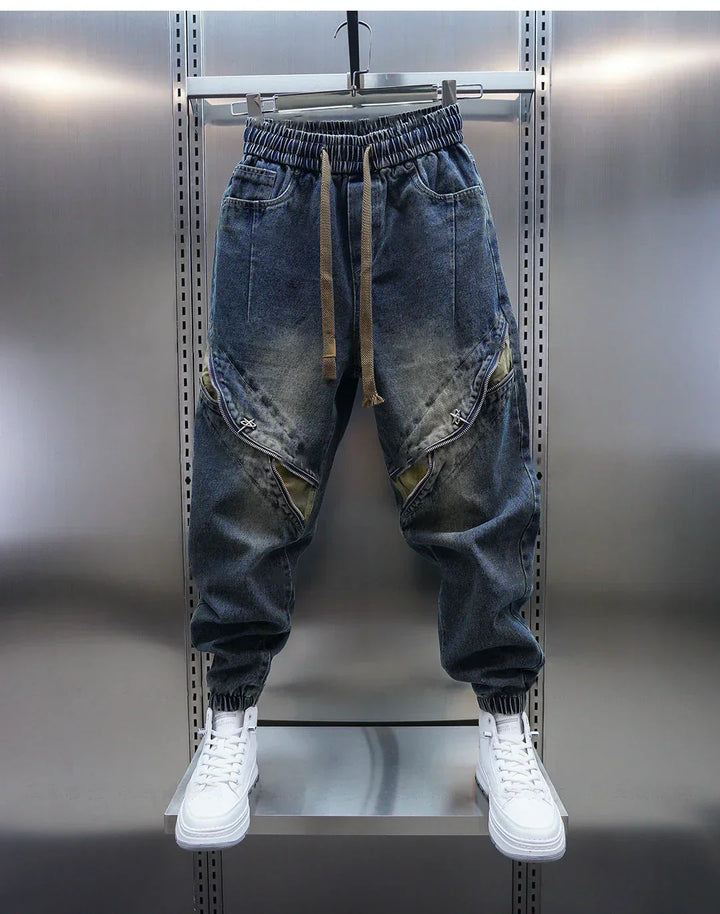 Erick | Baggy Denim Trousers with Belt