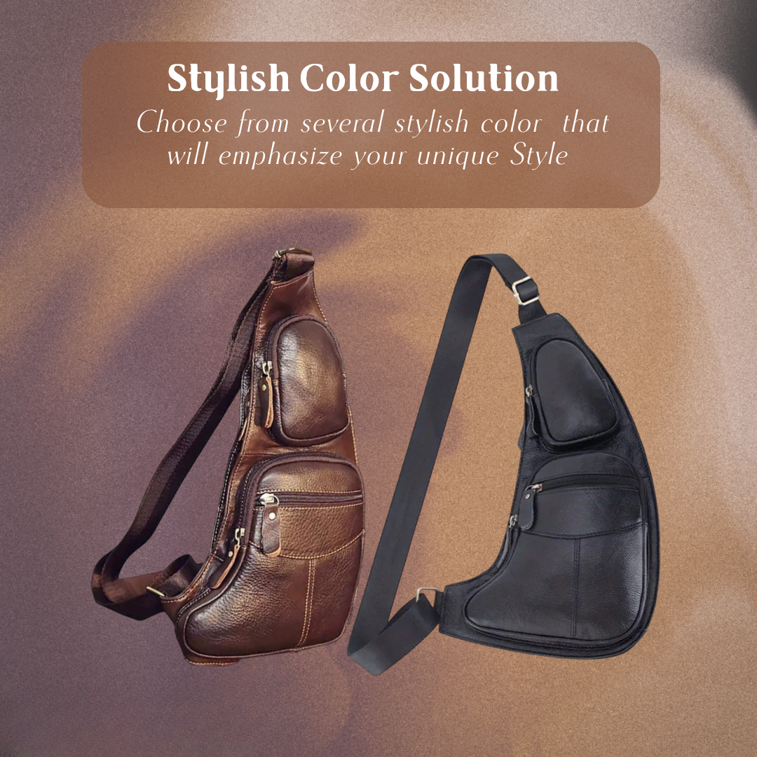 Beckett | Vintage Leather Chest Sling Bag