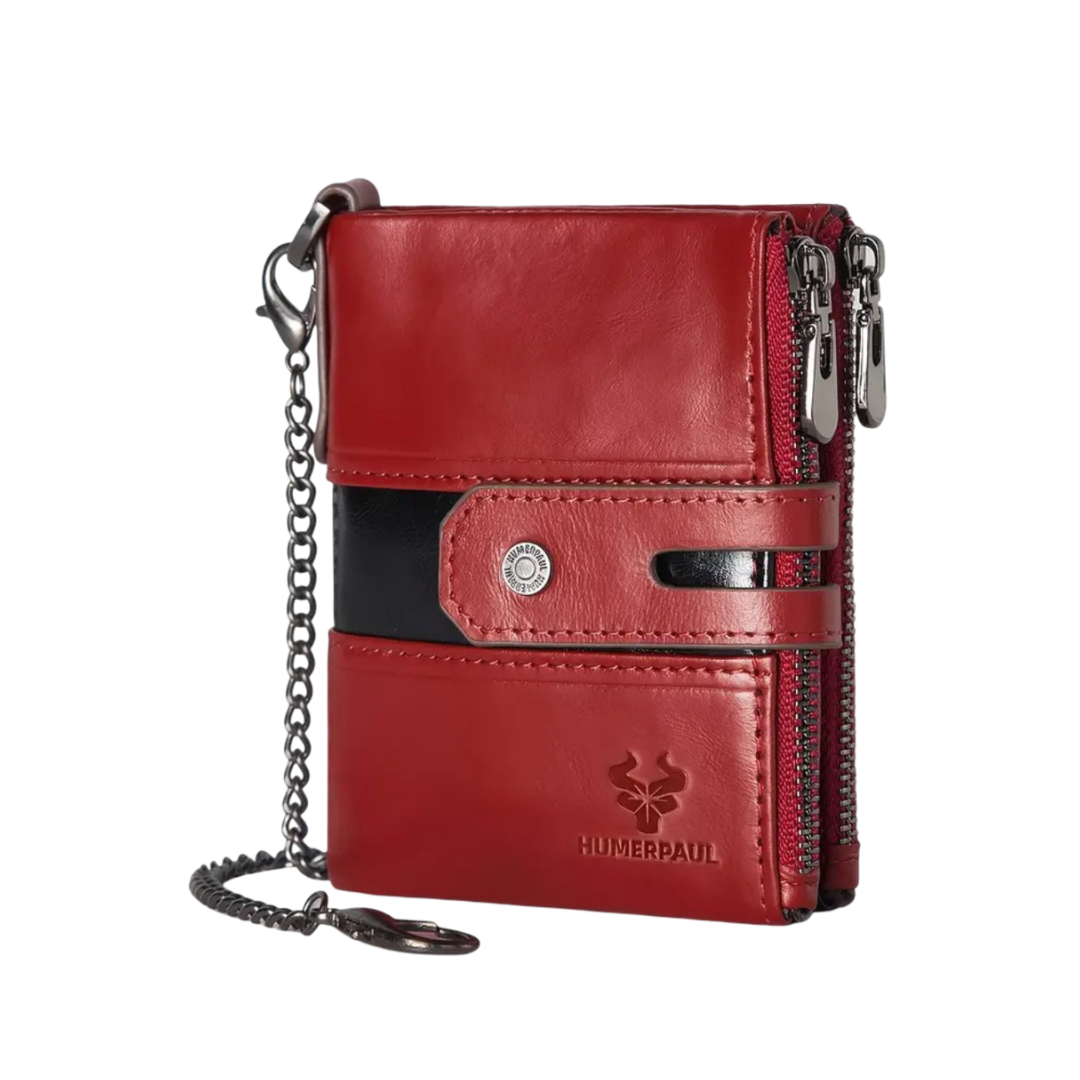 Roque | Leather Chain Strap with Multiple Compartments | Wallet