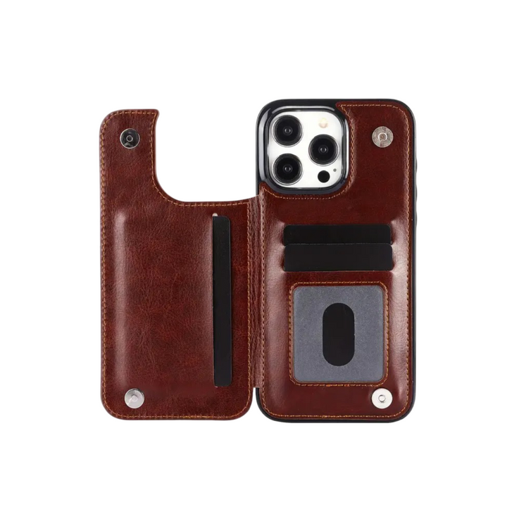 Preston | Magnetic Wallet Flip Phone Case for iPhone (BUY 1 GET 1 FREE)