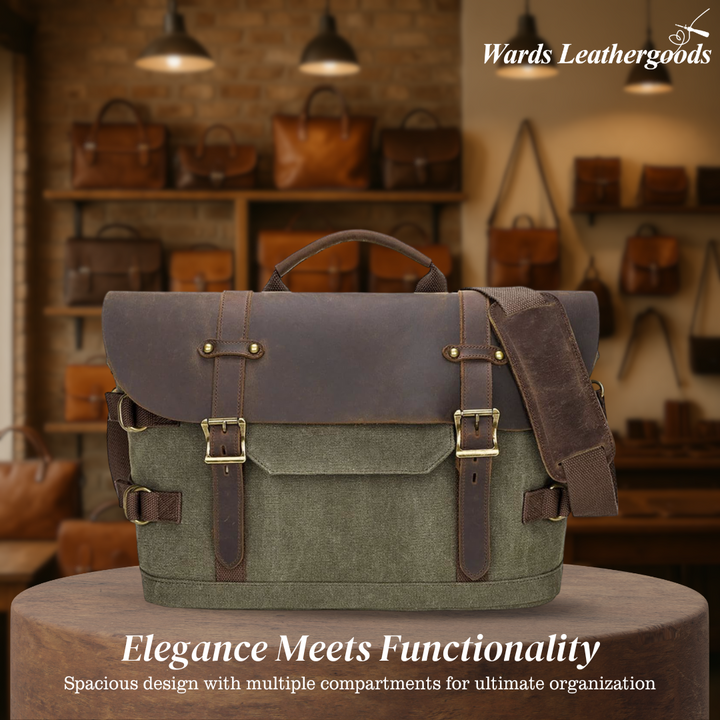 David | Rugged Classic Leather | Messenger Bag