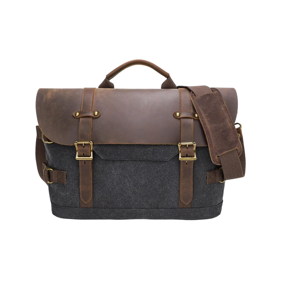 David | Rugged Classic Leather | Messenger Bag