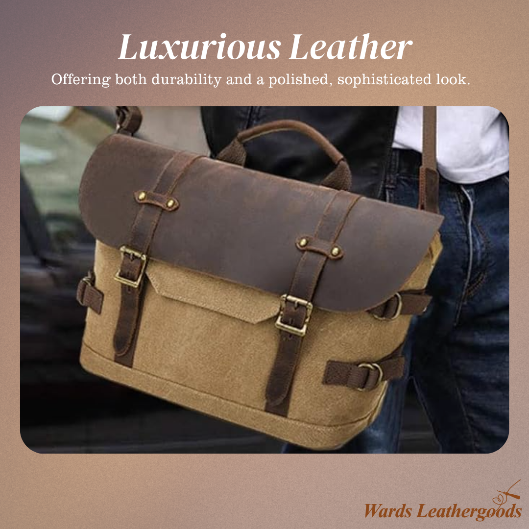 David | Rugged Classic Leather | Messenger Bag