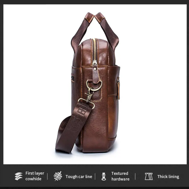 Jacob | Leather Spacious Briefcase | Messenger Bag