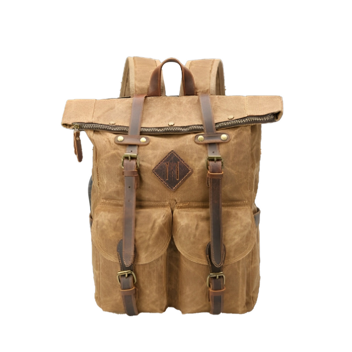 Edriel | Laptop Leather Roll-Top | Backpack
