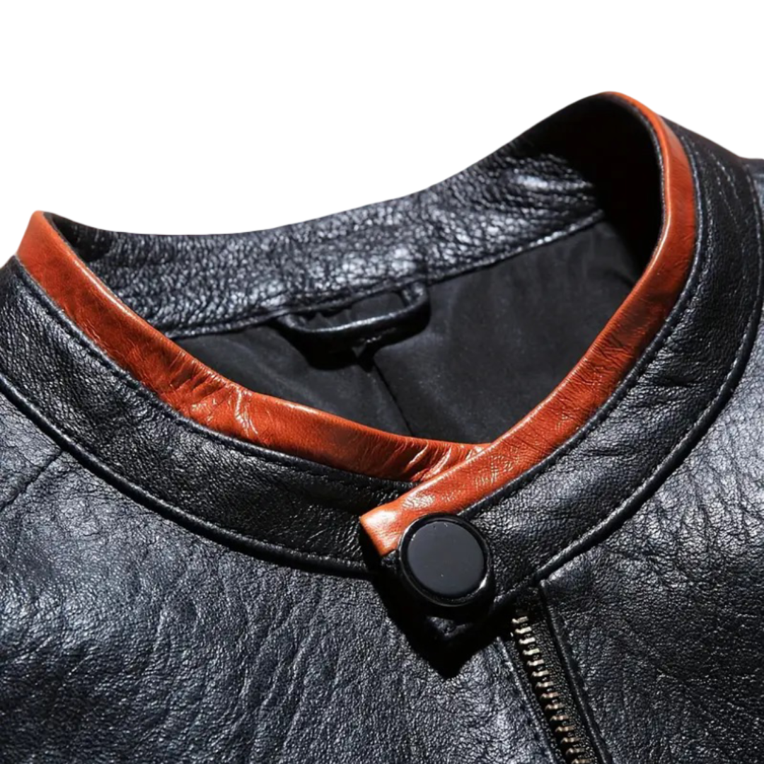 Evan | Men’s Wolverine Motorcycle Leather Jacket