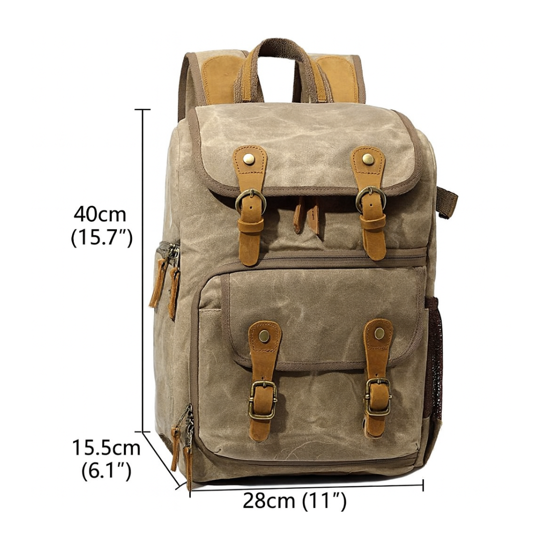 Jerick | Vintage Canvas Camera Backpack