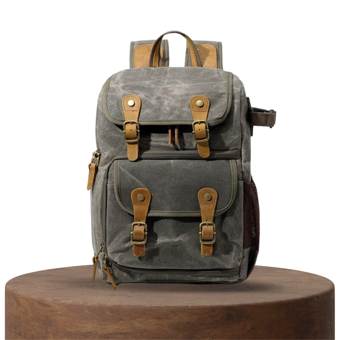 Jerick | Vintage Canvas Camera Backpack