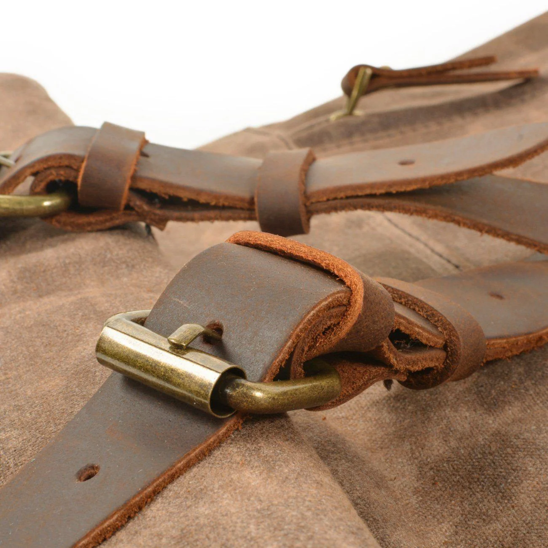 Barron | Waxed Rucksack Canvas Roll-Top Backpack