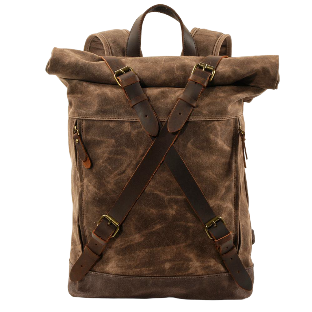 Barron | Waxed Rucksack Canvas Roll-Top Backpack