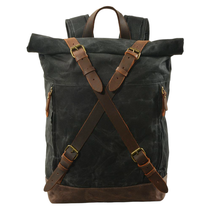 Barron | Waxed Rucksack Canvas Roll-Top Backpack