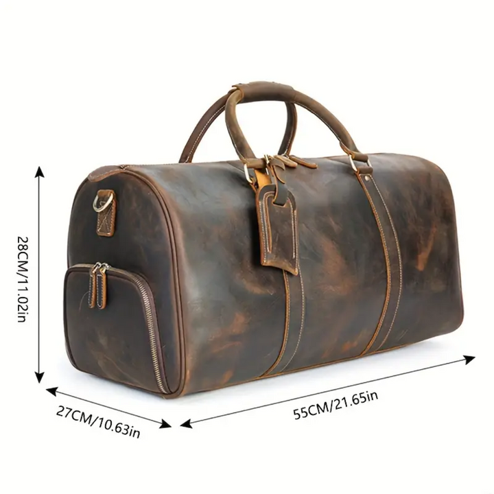 Arden | Classic Leather Duffel Tote