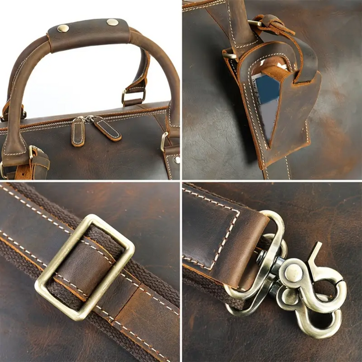 Arden | Classic Leather Duffel Tote