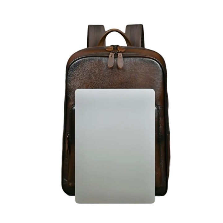 Bennett | Full-Grain Leather “Professor” Laptop Backpack