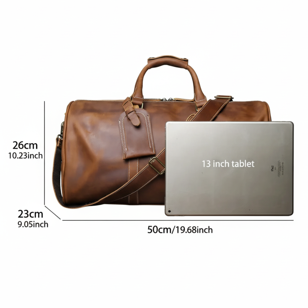 Callahan | Premium Leather Travel Duffel Bag