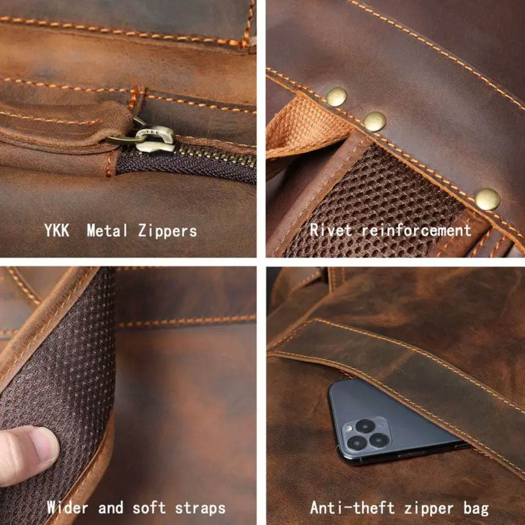 Ellison | Leather Laptop Backpack for Everyday Commute