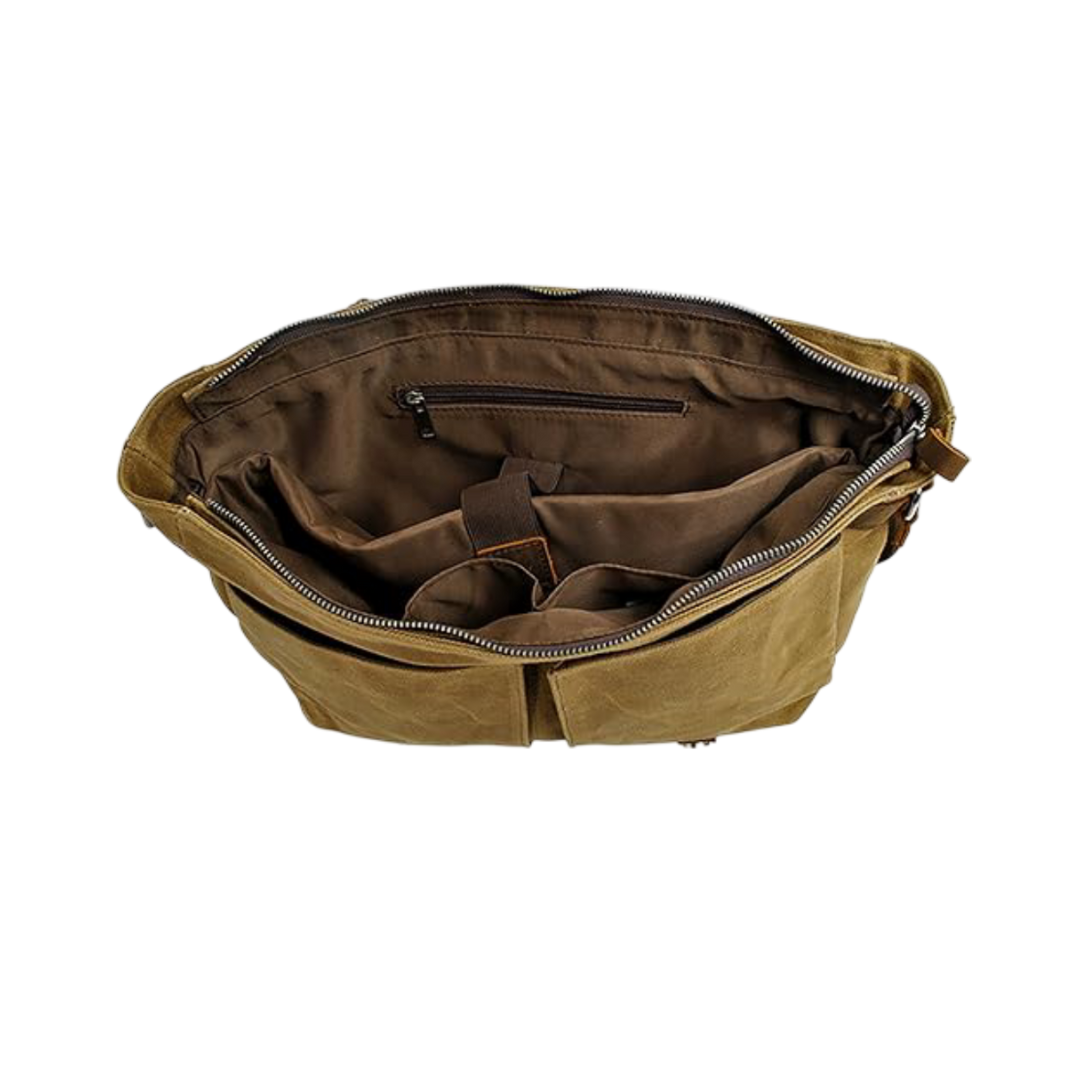 Drake | Waxed Accent Leather | Shoulder Bag