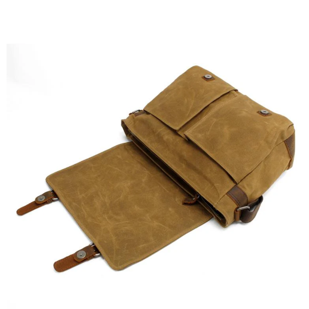 Drake | Waxed Accent Leather | Shoulder Bag