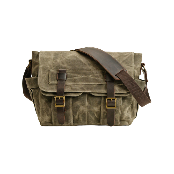Lester | Retro Textured Canvas Leather | Shoulder Bag