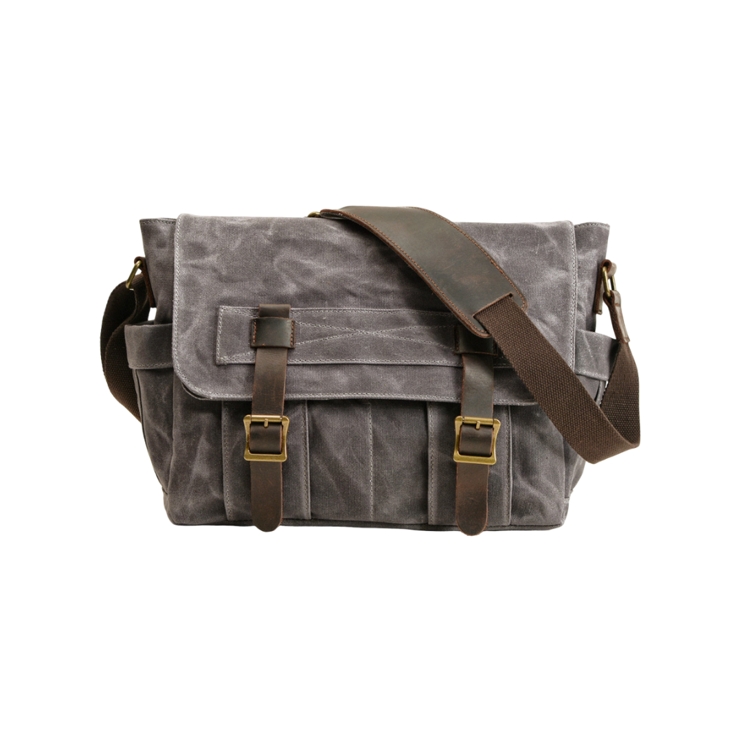 Lester | Retro Textured Canvas Leather | Shoulder Bag