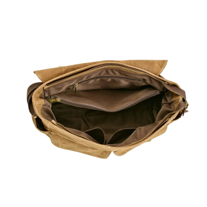 Lester | Retro Textured Canvas Leather | Shoulder Bag