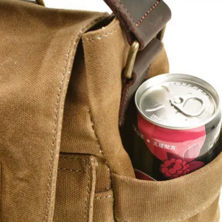 Lester | Retro Textured Canvas Leather | Shoulder Bag