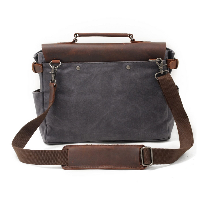 Edward | Vintage Canvas with Leather Flap | Messenger Bag