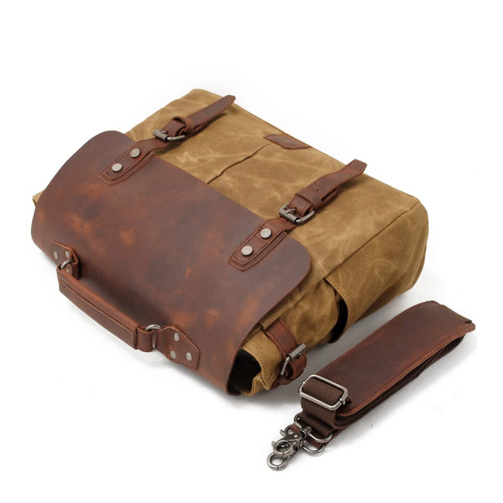 Edward | Vintage Canvas with Leather Flap | Messenger Bag