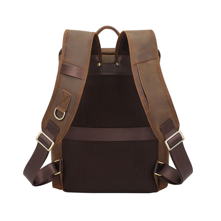 Laurent | Classic Leather with Front Pocket | Backpack