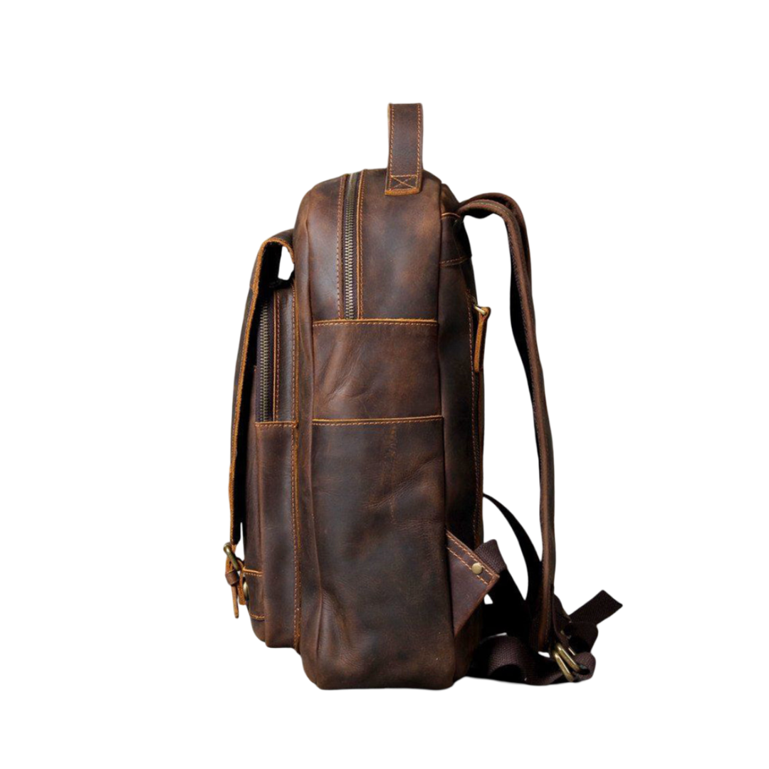 Mike | Vintage Buckle Leather | Backpack