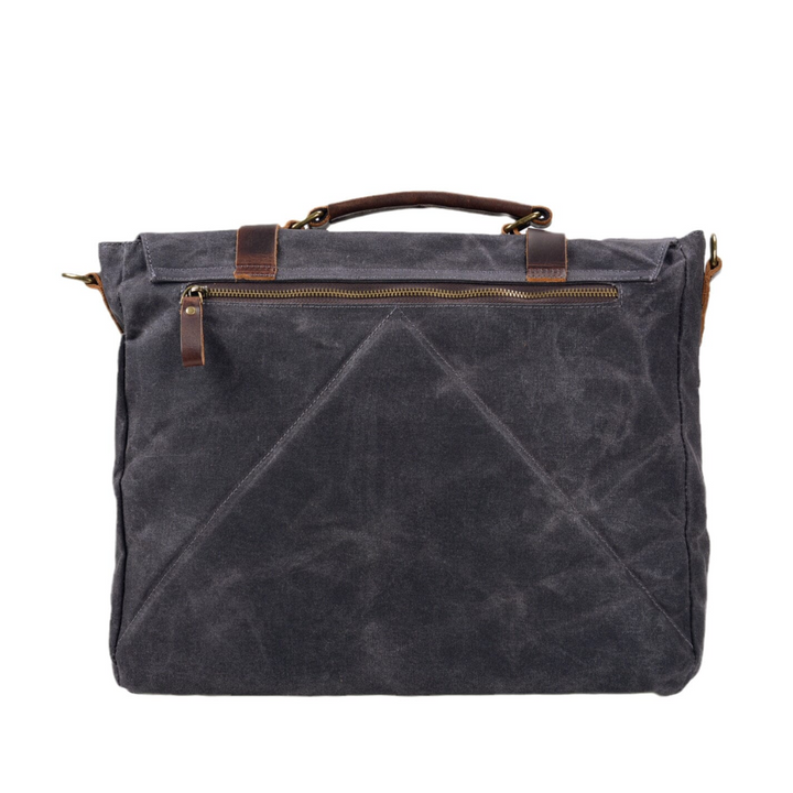 Clark | Vintage Waxed Canvas Leather Straps | Messenger bag