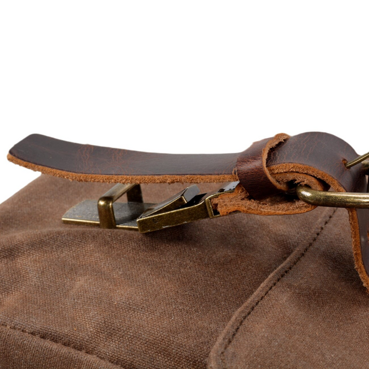 Clark | Vintage Waxed Canvas Leather Straps | Messenger bag