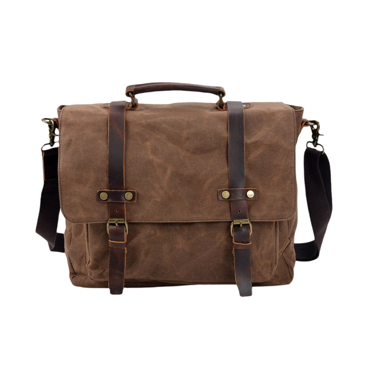 Clark | Vintage Waxed Canvas Leather Straps | Messenger bag