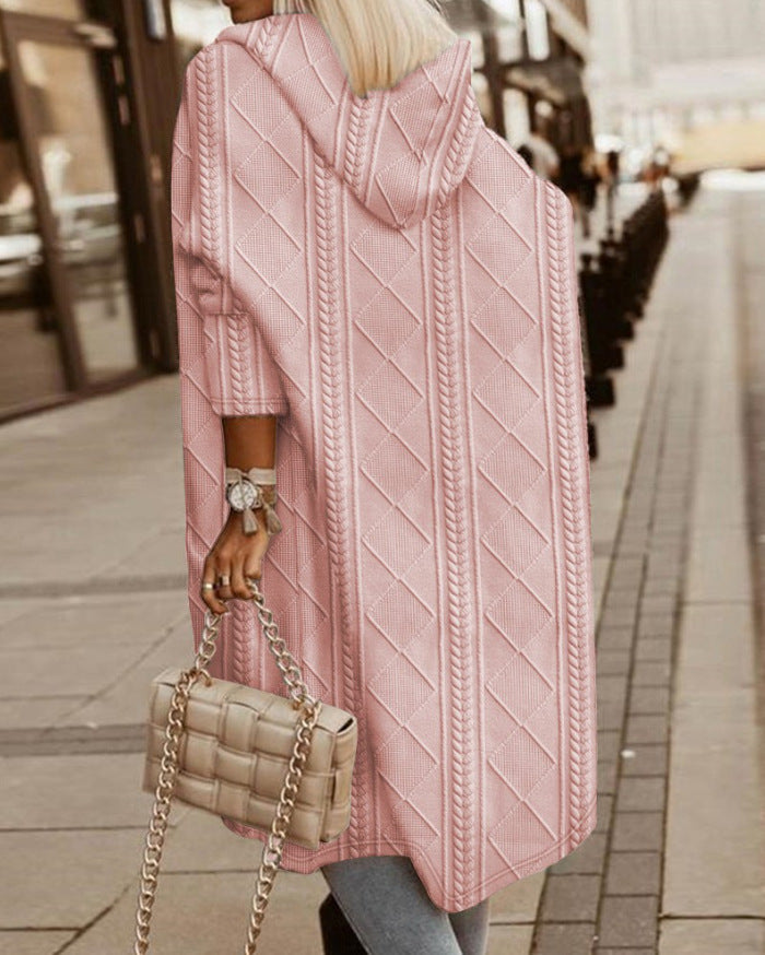 Monalisa - Long Hoodie Cardigan