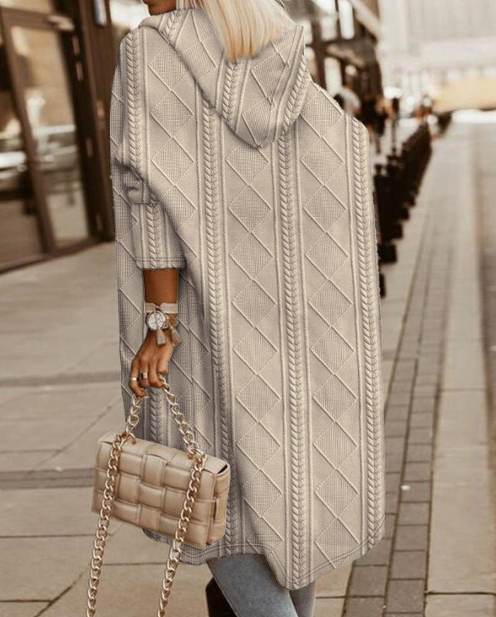 Monalisa - Long Hoodie Cardigan