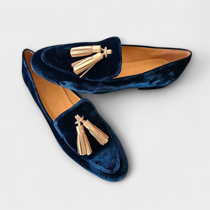 Samantha | Vintage inspired fringed loafers